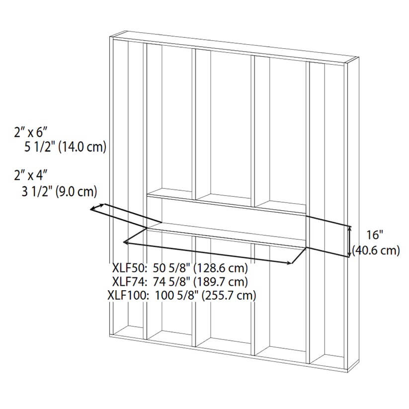 Dimplex IGNITE XL 74" Wall Mounted Linear Electric Fireplace, XLF74
