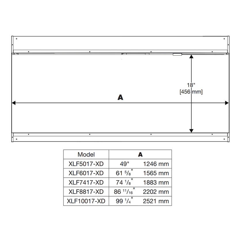 Dimplex IGNITE XL BOLD 100" Linear Electric Fireplace, XLF10017-XD