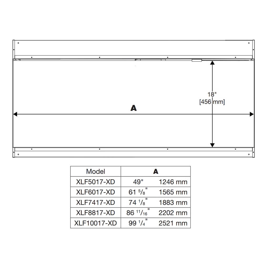 Dimplex IGNITE XL BOLD 60" Linear Electric Fireplace, XLF6017-XD