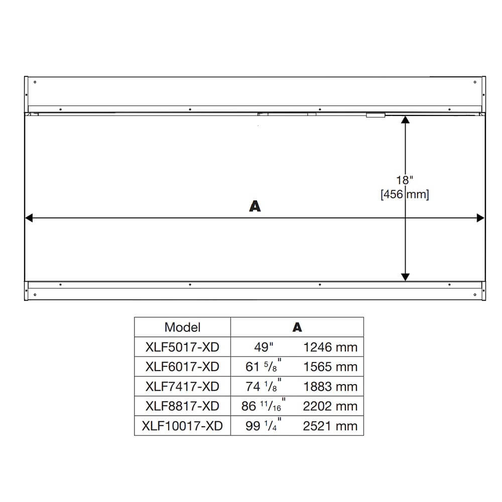 Dimplex IGNITE XL BOLD 88" Linear Electric Fireplace, XLF8817-XD
