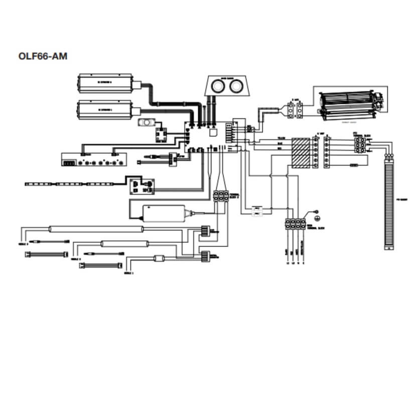 Dimplex OPTI-MYST 66" Linear Electric Fireplace, OLF66-AM