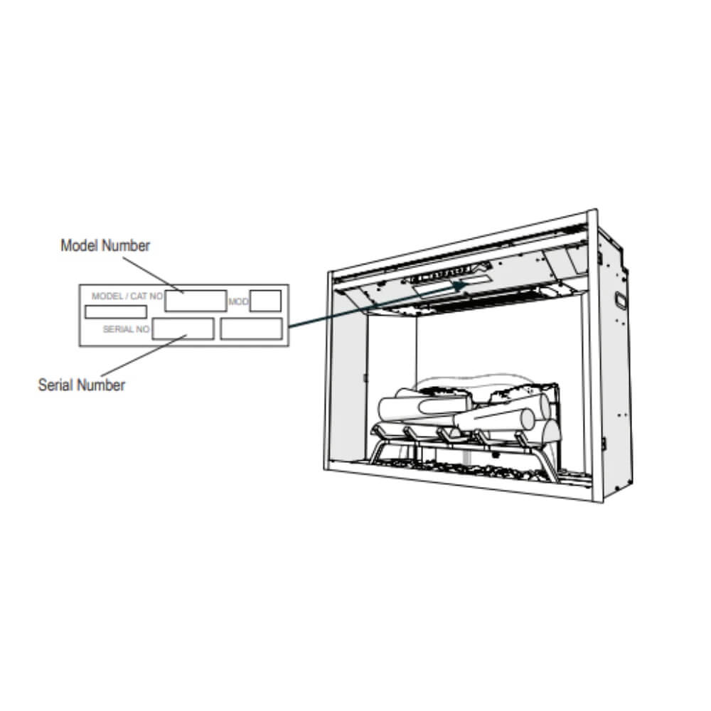Dimplex REVILLUSION 36" PORTRAIT Built-In Electric Firebox Fireplace, Glass Panel, Plug Kit