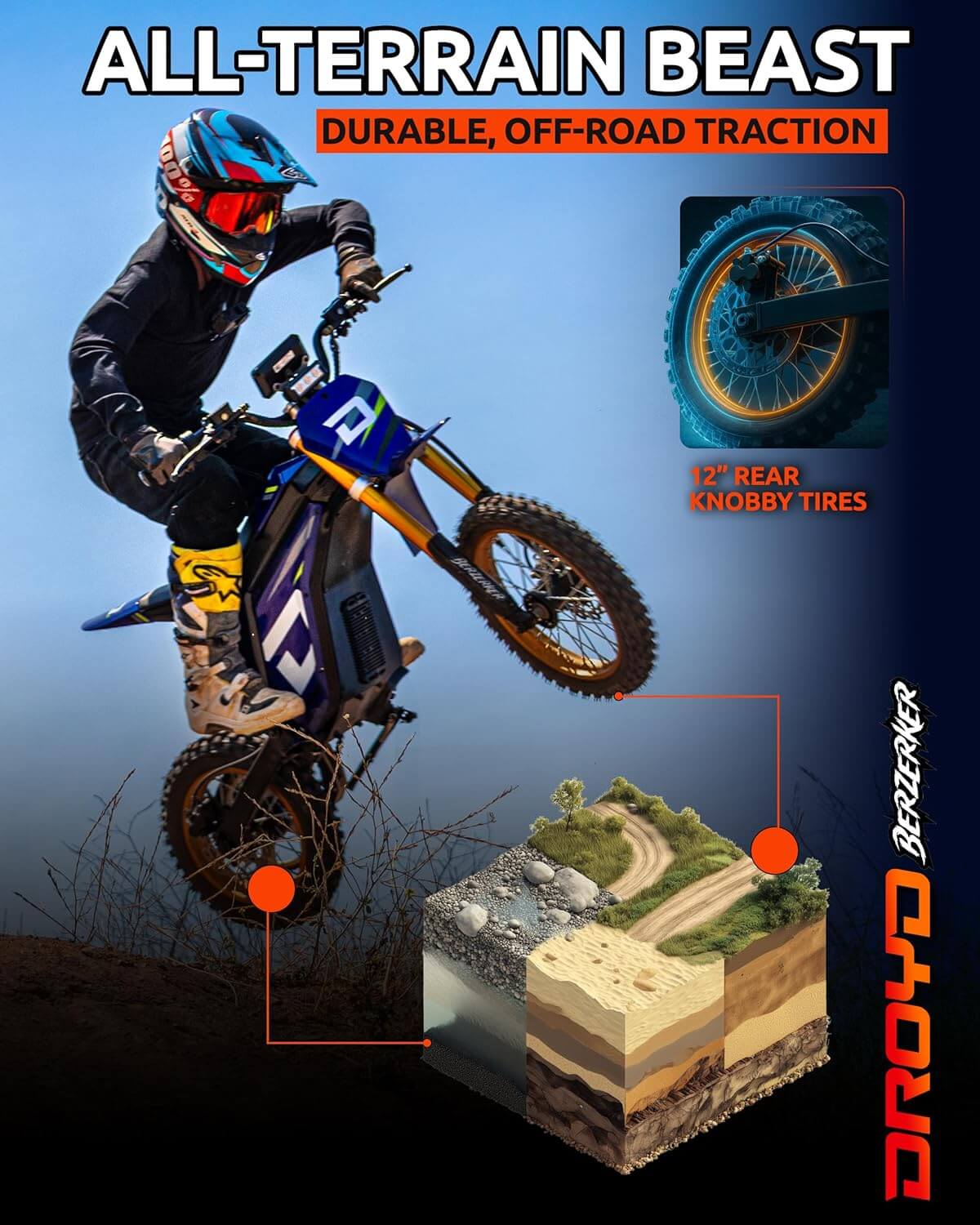 Droyd Berzerker 3000W 48V Kids' Electric Dirt Bike