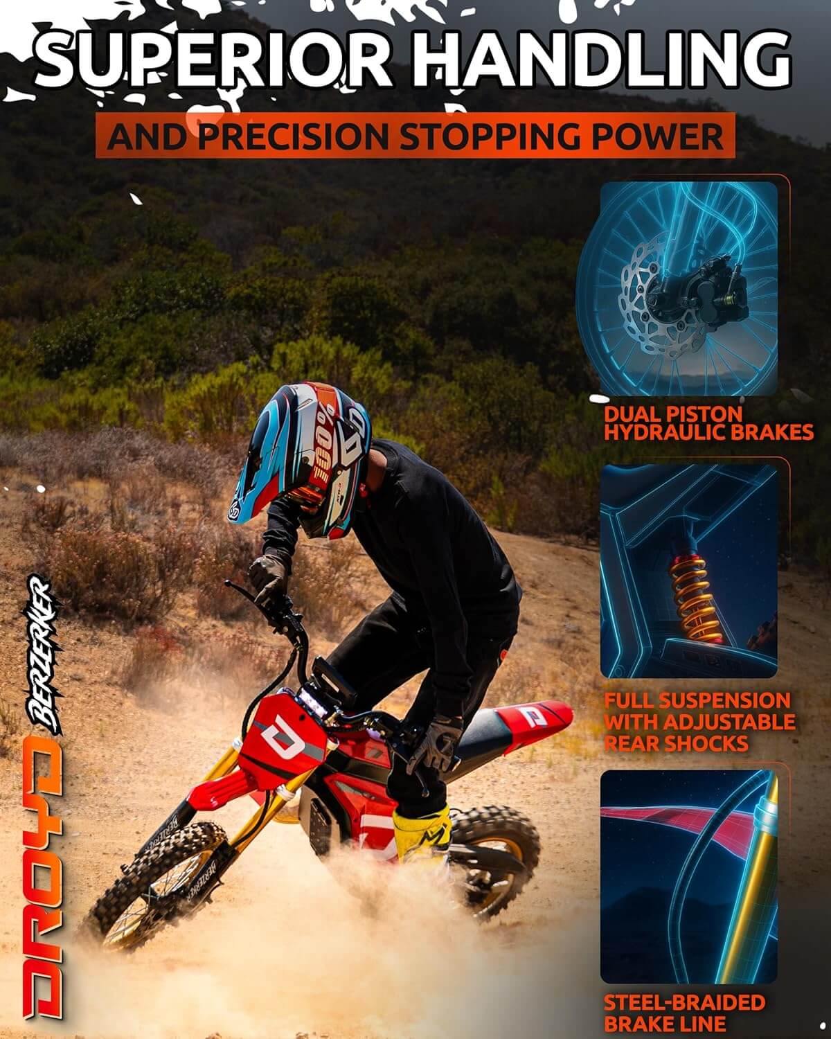 Droyd Berzerker 3000W 48V Kids' Electric Dirt Bike