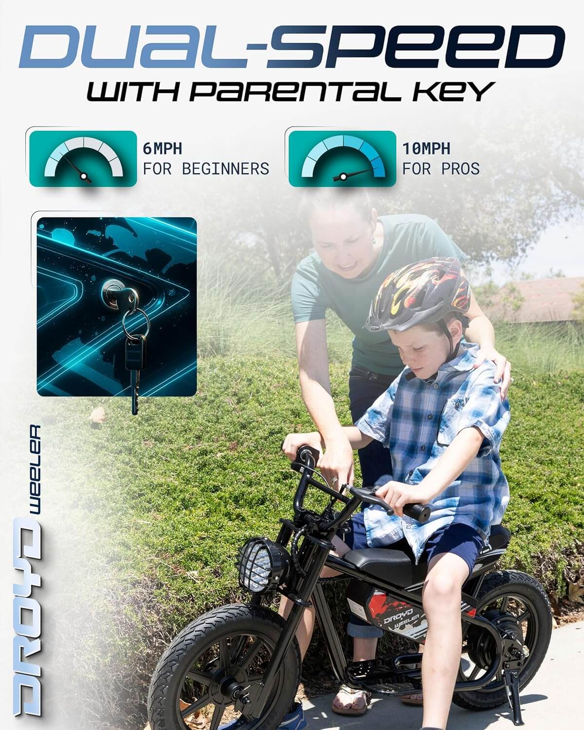 Droyd Weeler Kids' Electric Mini Bike