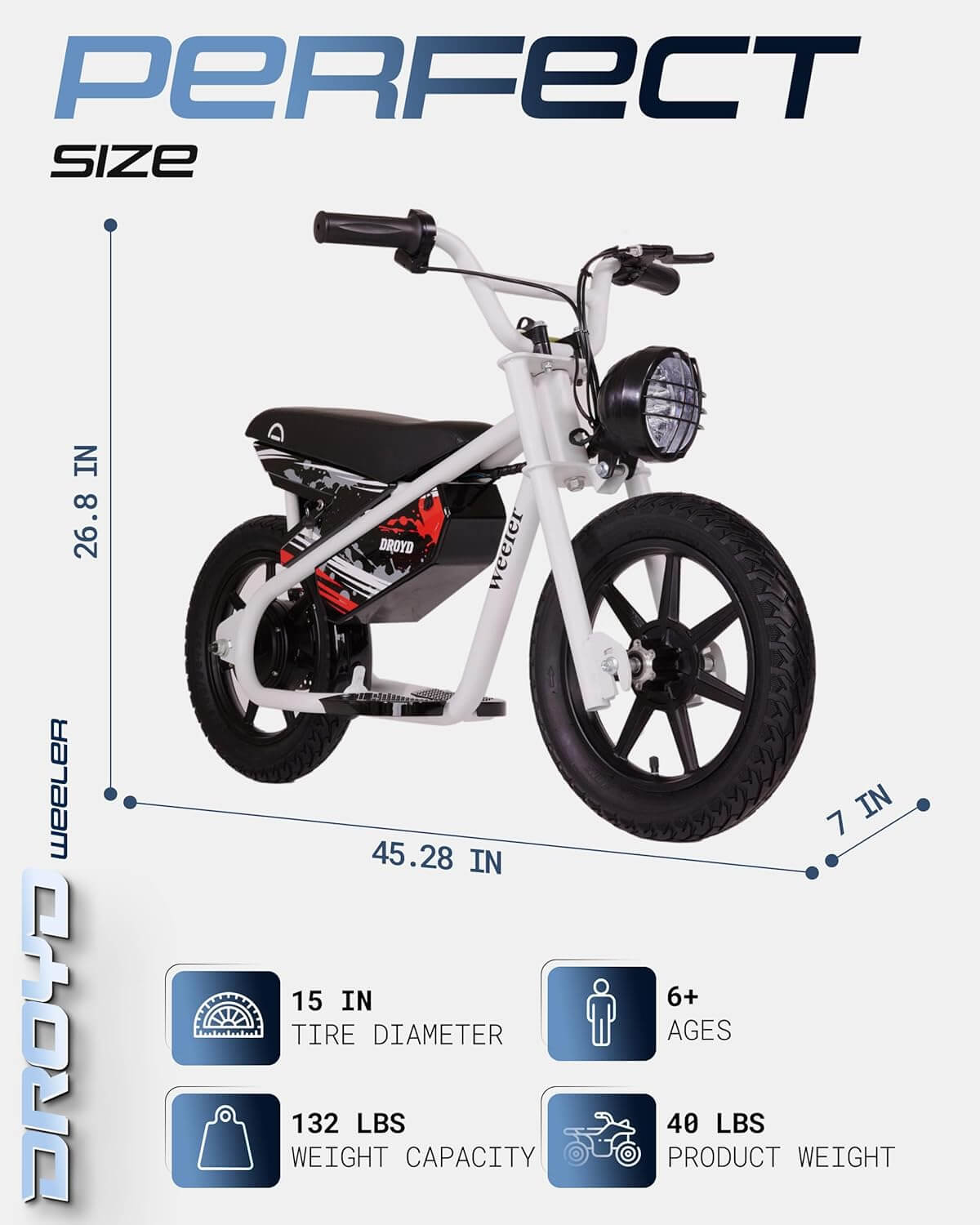Droyd Weeler Kids' Electric Mini Bike