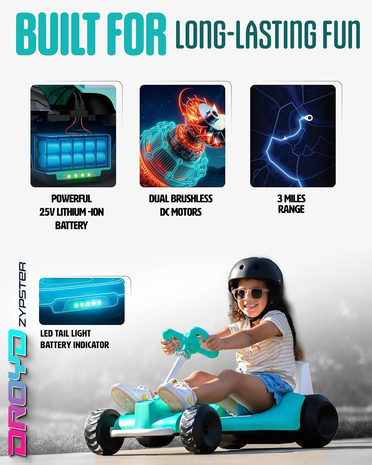 Droyd Zypster Kids' Electric Go-Kart