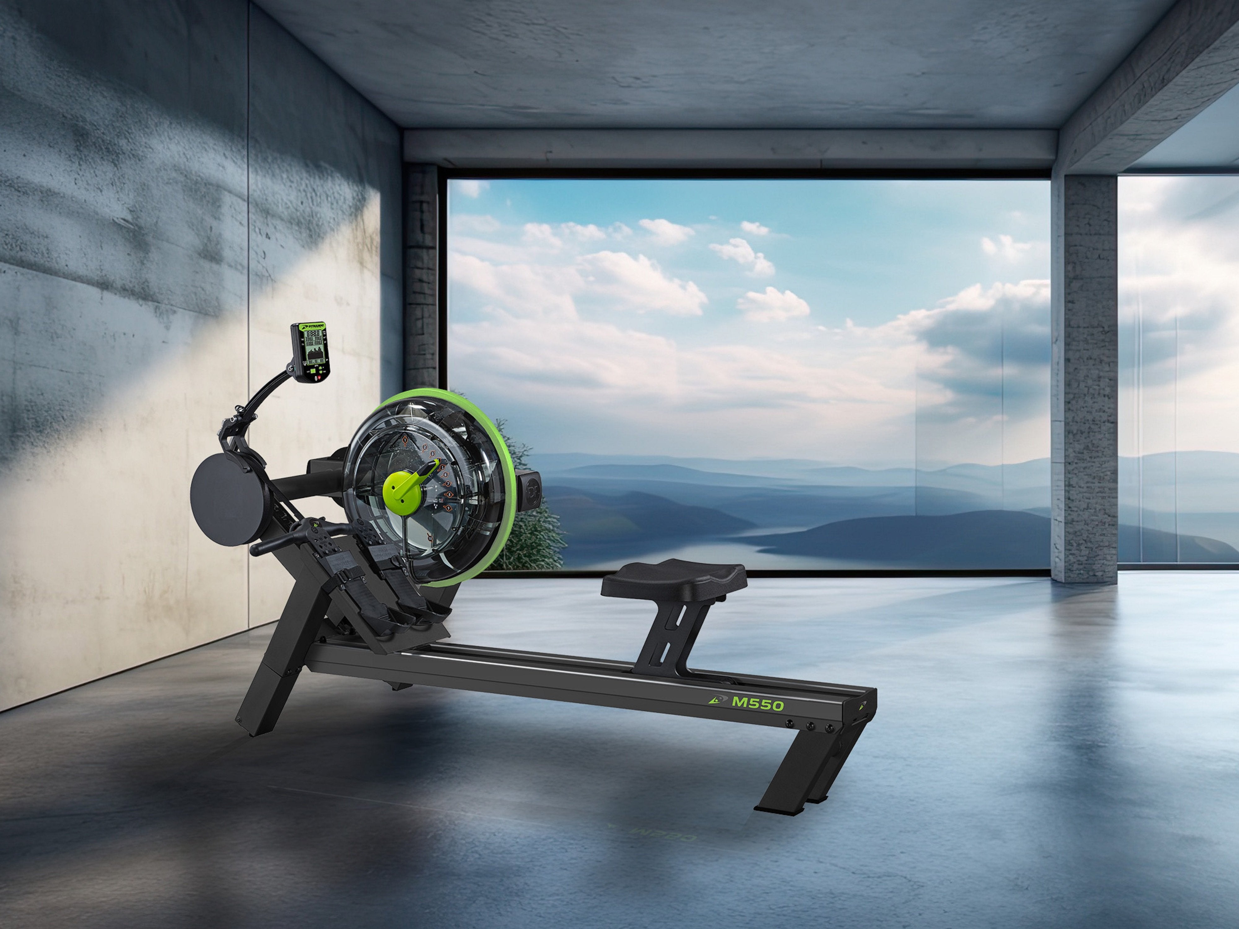 Spring Rowing Exerciser Dynamic Fluid Fitness M550 Rower Exercise Machine — Upzy.com