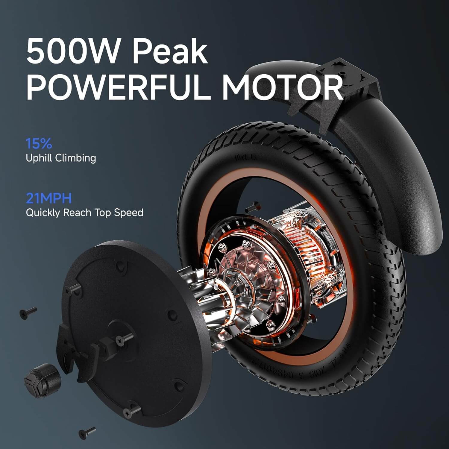 ECOROAD EC9 500W Folding Electric Scooter