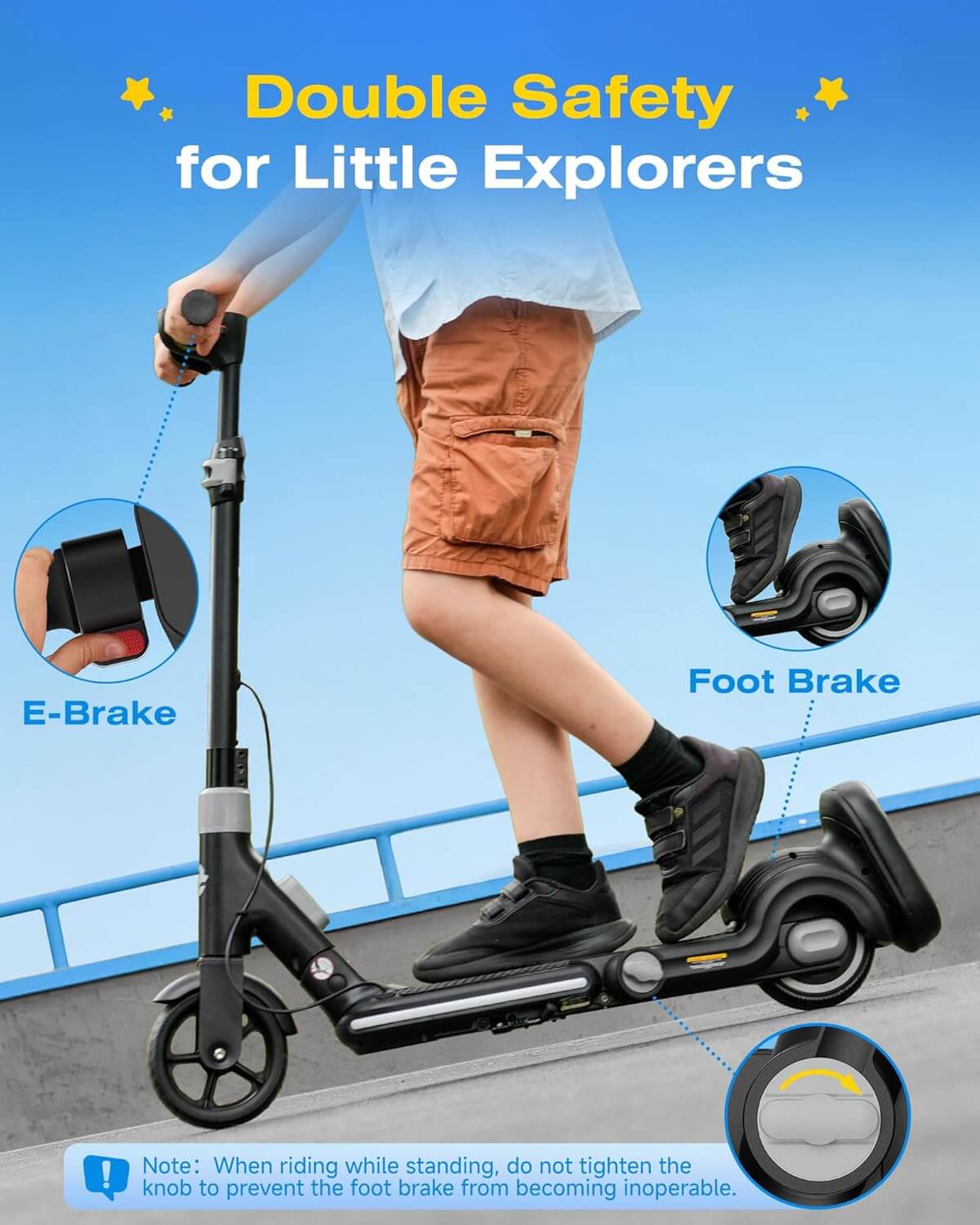 ECOROAD EK8 2 In 1 200W Kids Folding Electric Scooter ECOROAD EK8 2 In 1 200W Kids Folding Electric Scooter