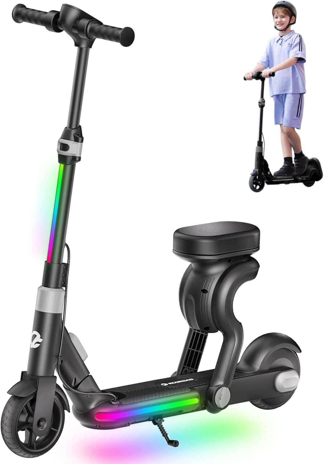 ECOROAD EK8 2 In 1 200W Kids Folding Electric Scooter ECOROAD EK8 2 In 1 200W Kids Folding Electric Scooter