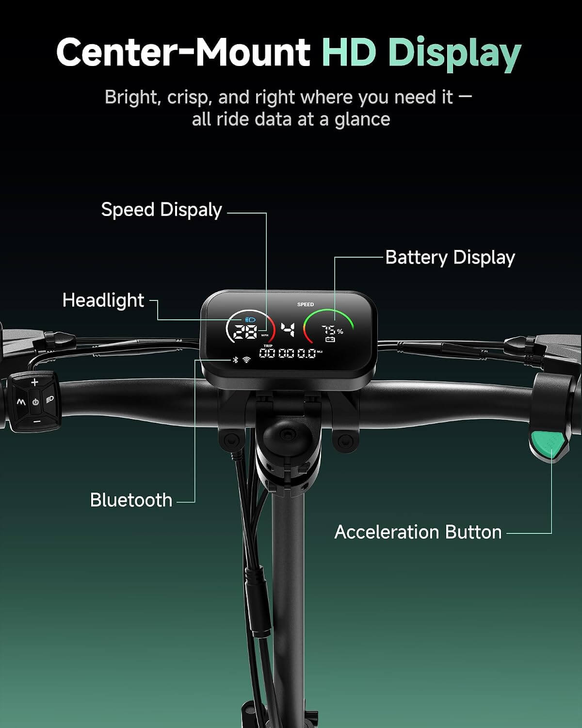 ECOROAD ES6 DUAL 1000W*2 Heavy Duty Folding Electric Scooter