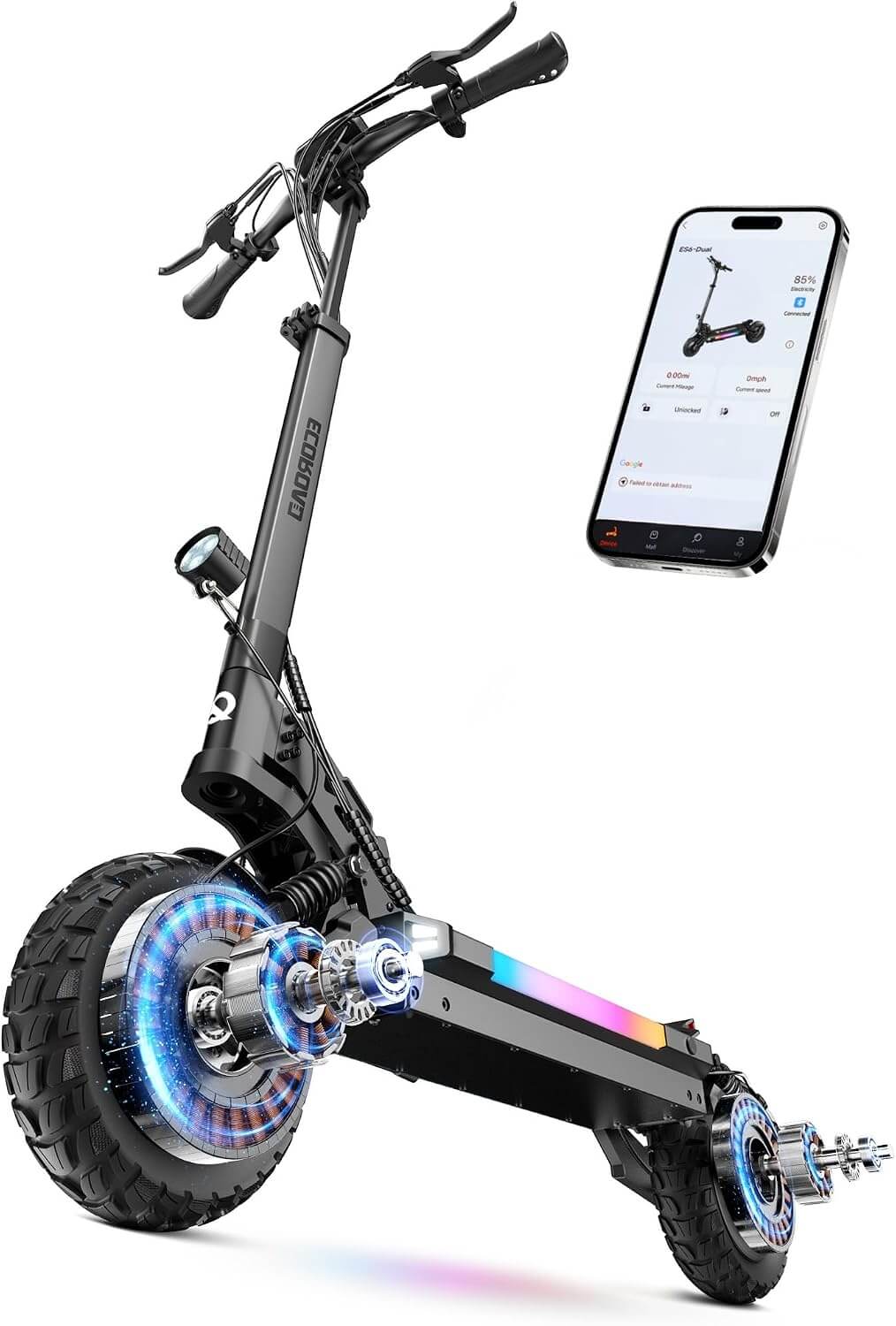 ECOROAD ES6 DUAL 1000W*2 Heavy Duty Folding Electric Scooter
