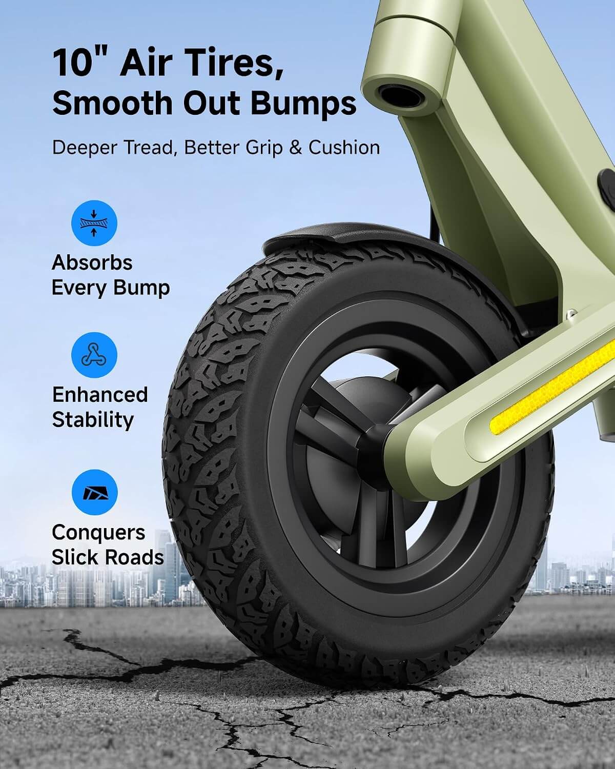ECOROAD ET6 800W Folding Electric Scooter