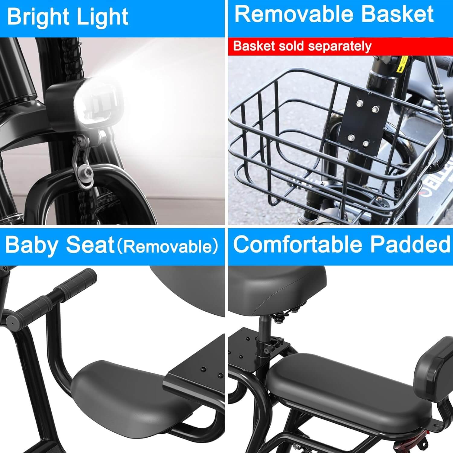 EILLEO Pro 750W 48V 10.4Ah Electric Scooter with Seat for Adults, US11-1213