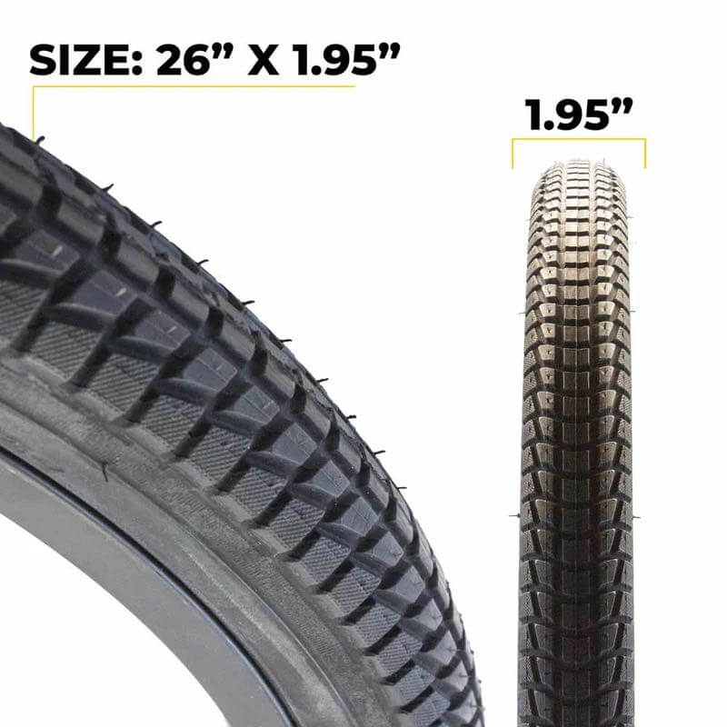 Eastern Bikes 26" PREMIUM TIRE & TUBE REPAIR KIT, Schrader Valve, 2 Pack