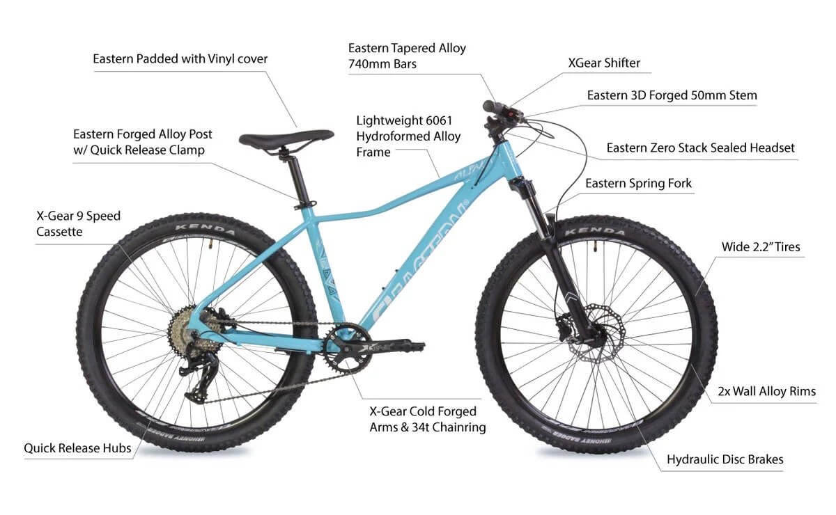 mountainbike 27.5 inch Eastern Bikes Alpaka 27.5" MTB Men's Hardtail Mountain Bicycle — Upzy.com