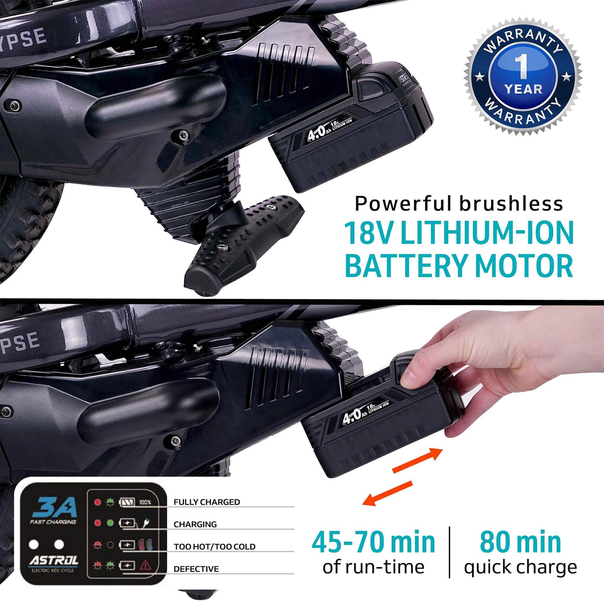 Eclypse ASTRA 16 Kids' Electric Balance Bike