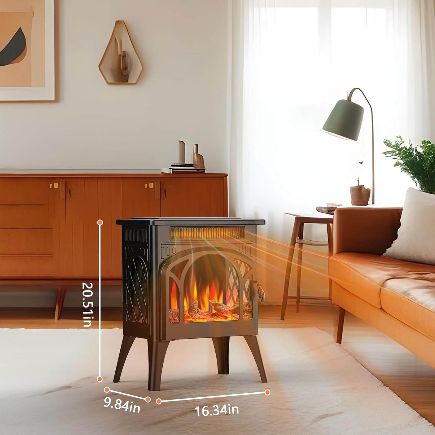 Electactic 1500W Freestanding Indoor Electric Stove