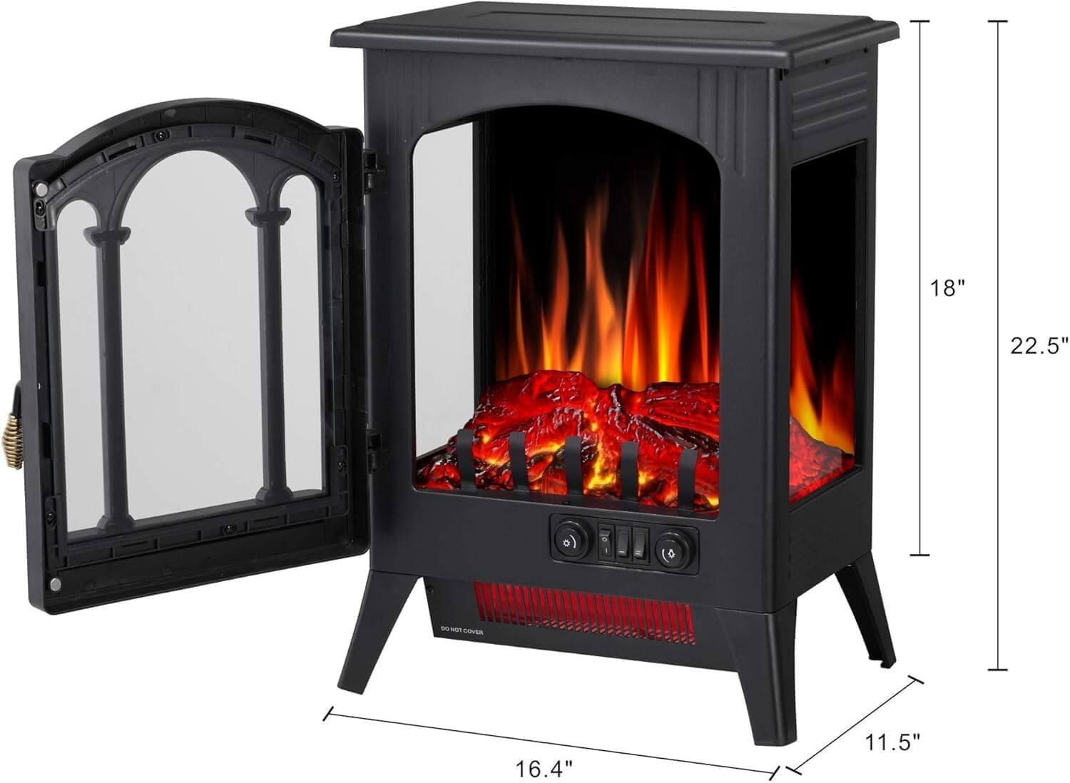 Electactic 1500W Freestanding Indoor Electric Stove