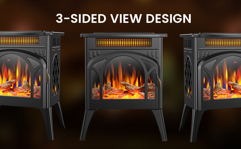 Electactic 1500W Freestanding Indoor Electric Stove