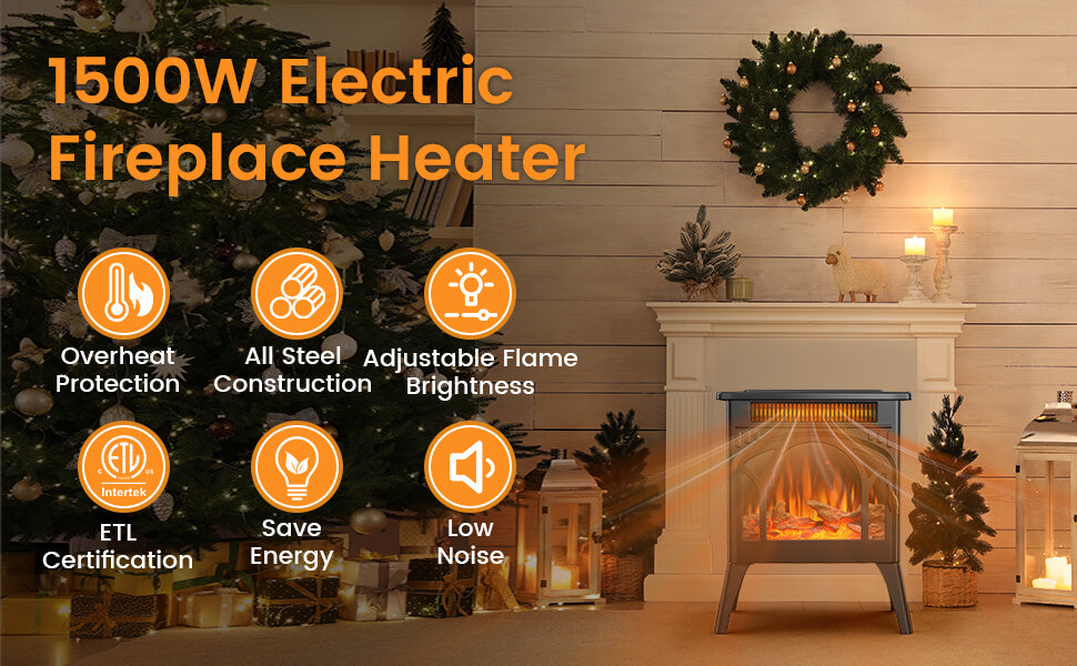 Electactic 1500W Freestanding Indoor Electric Stove