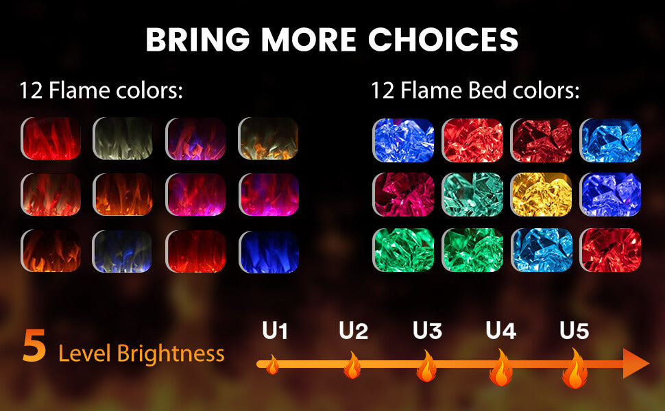 Electactic Recessed/Wall Mounted Electric Fireplace