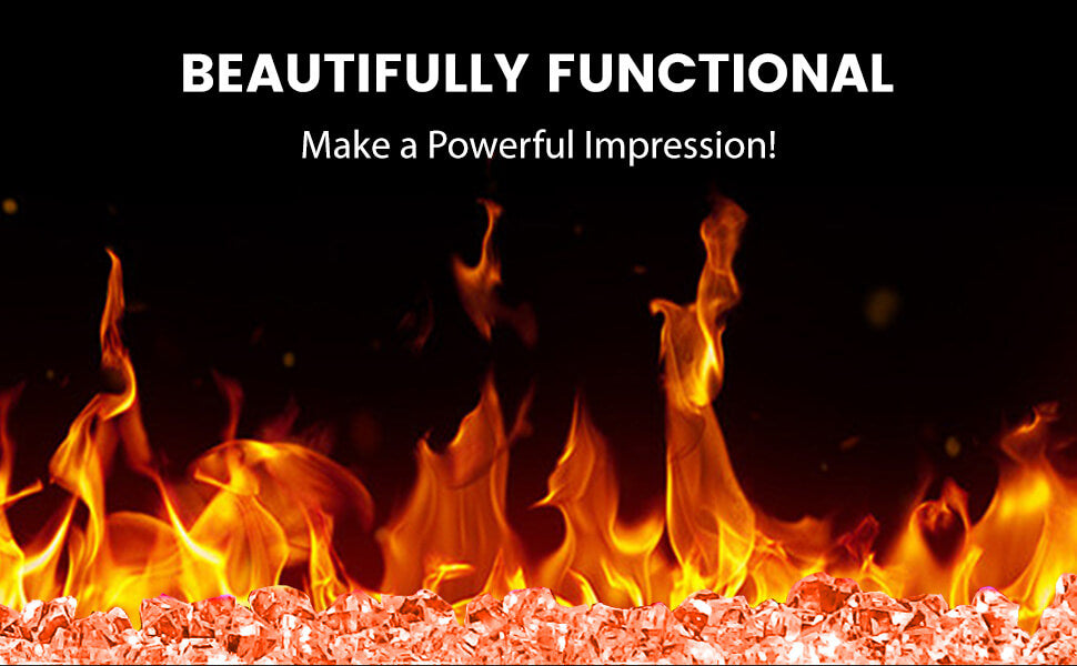 Electactic Recessed/Wall Mounted Electric Fireplace