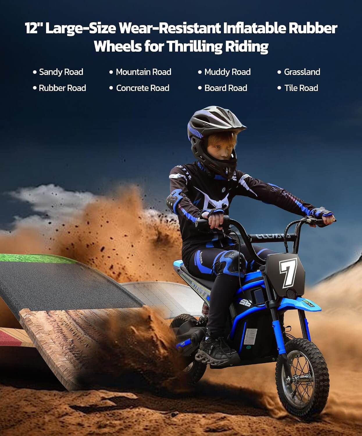 Elemara 350W 24V Kids' Electric Dirt Bike