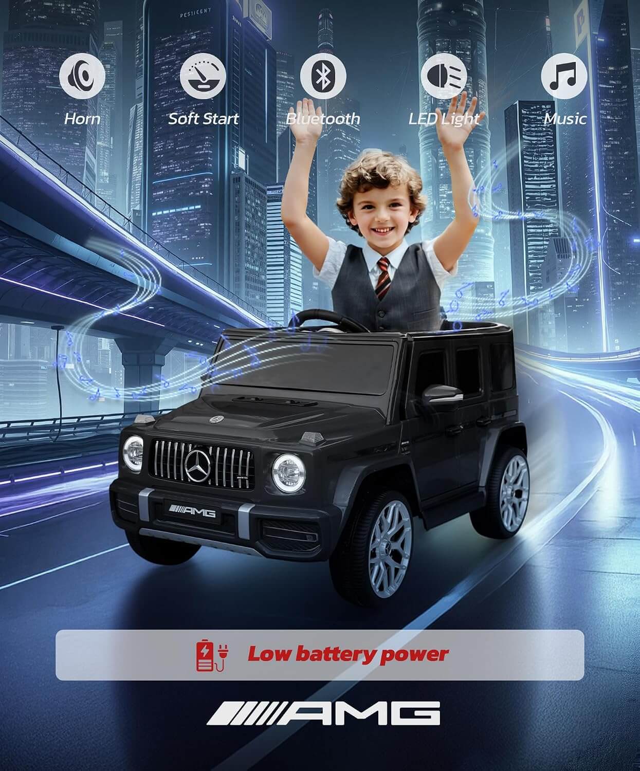 Elemara Mercedes Benz AMG G63 Kids' Ride-On Car