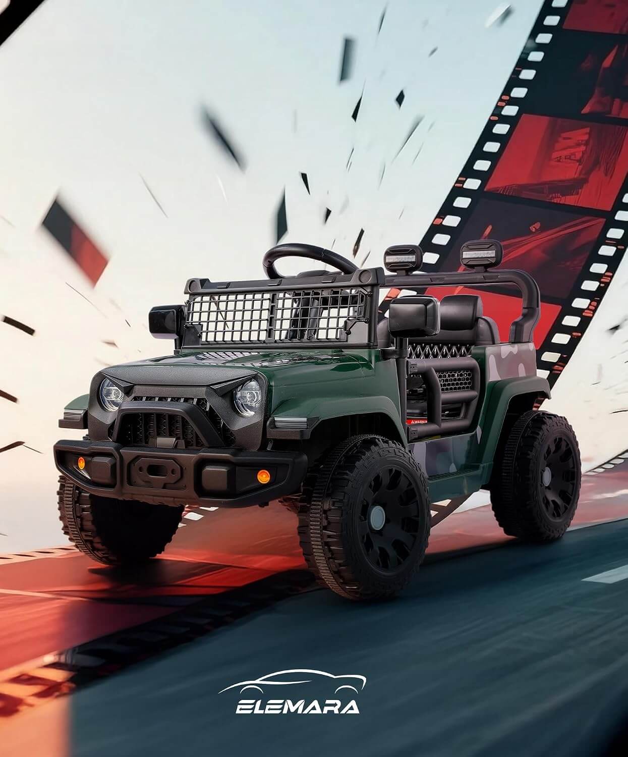 Elemara Off-Road Kids' Electric Ride-On Car Truck
