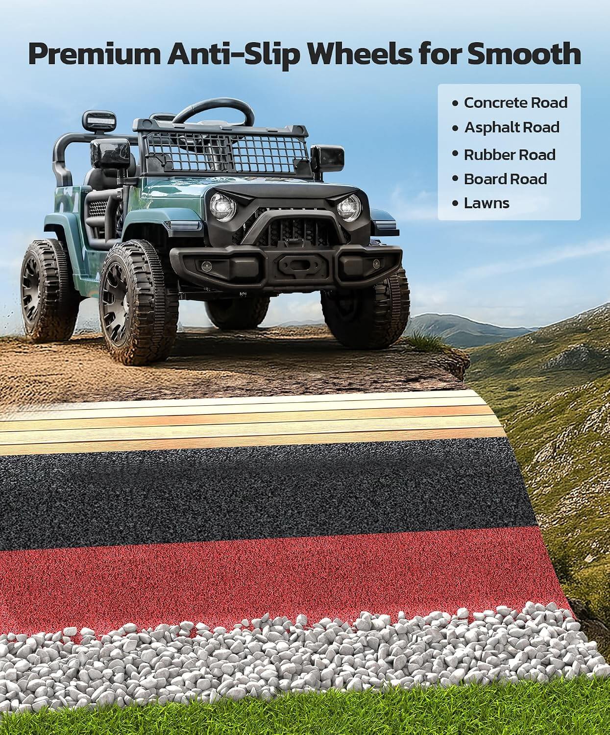 Elemara Off-Road Kids' Electric Ride-On Car Truck