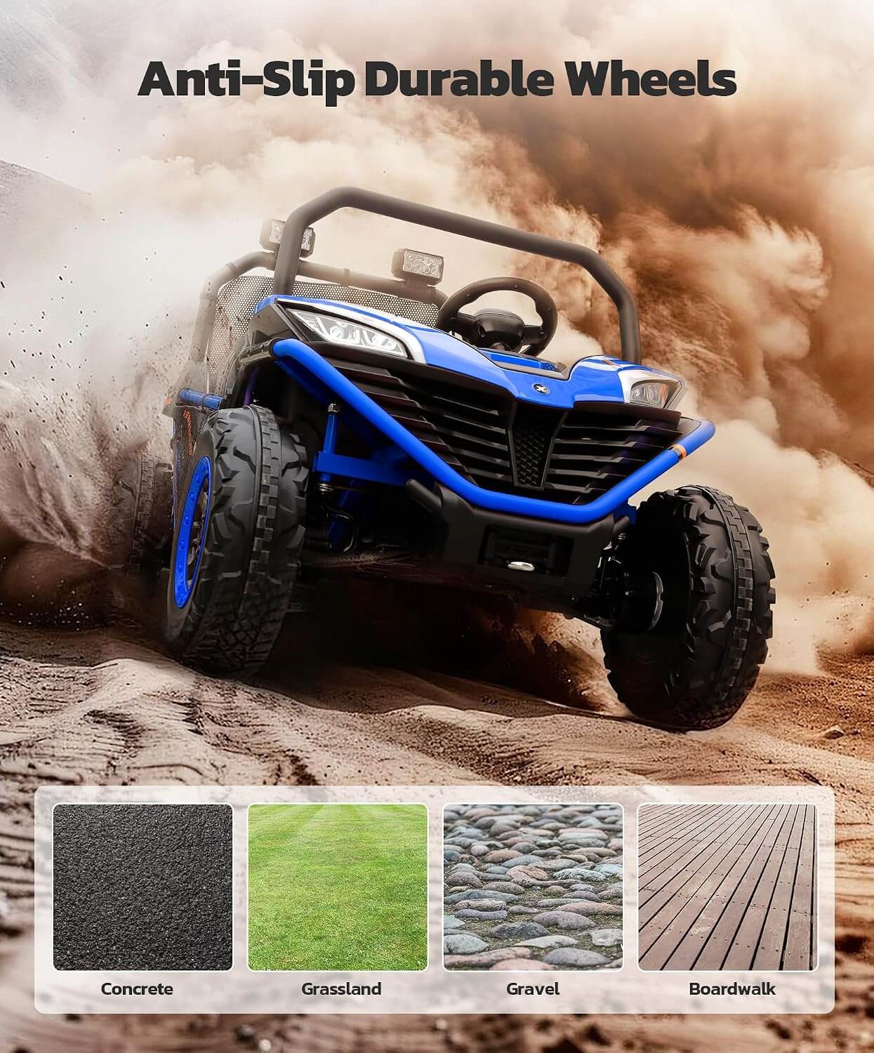 Elemara S608 24V 4WD 2 Seater Kids' Ride-On UTV Car