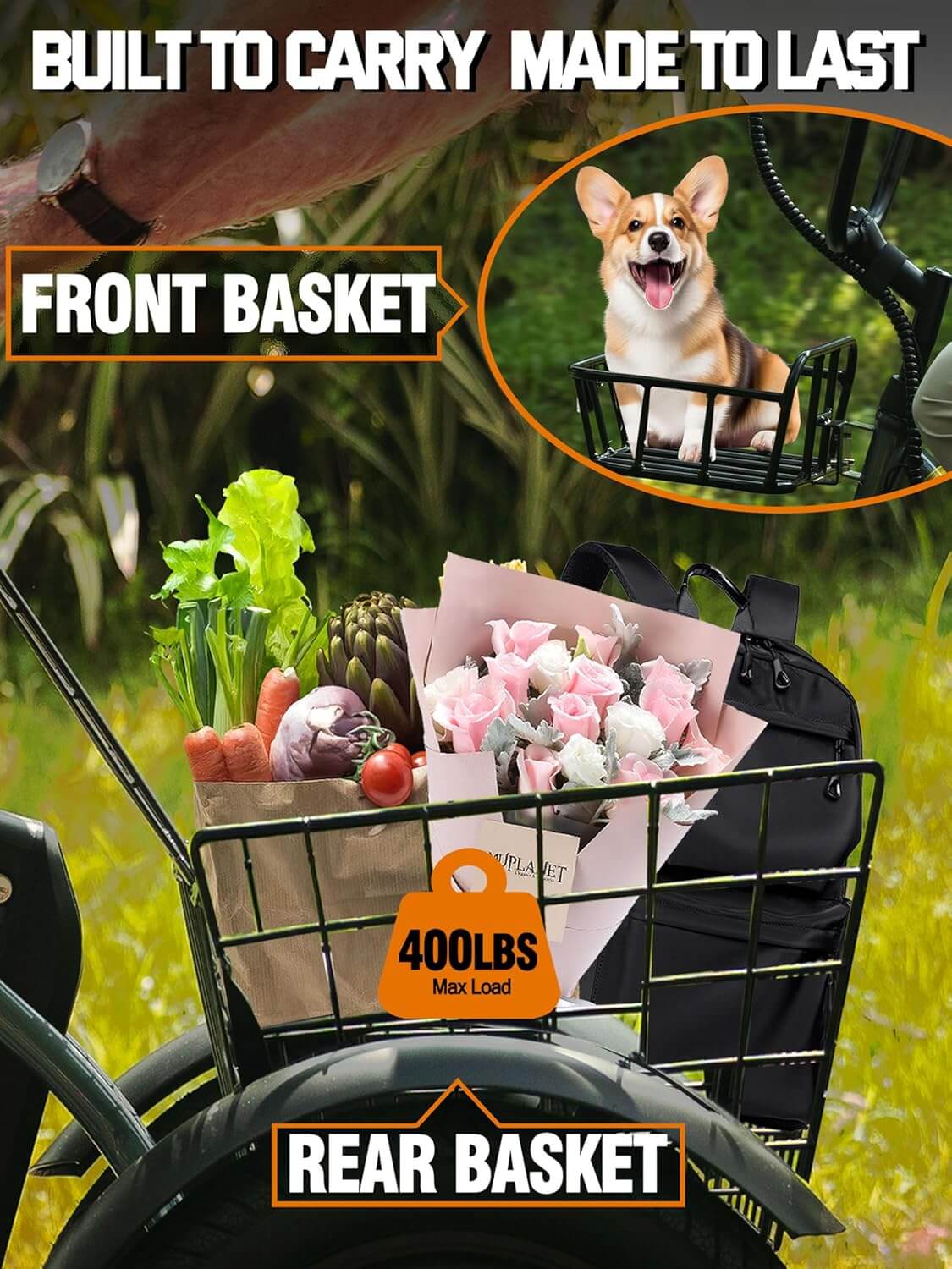 Eskute T300 PLUS 1200W Folding Fat Tire Electric Trike
