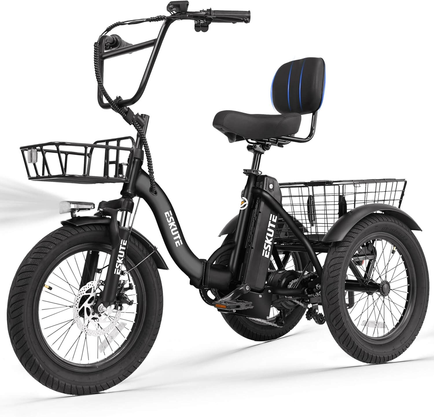 Eskute T300 PLUS 1200W Folding Fat Tire Electric Trike