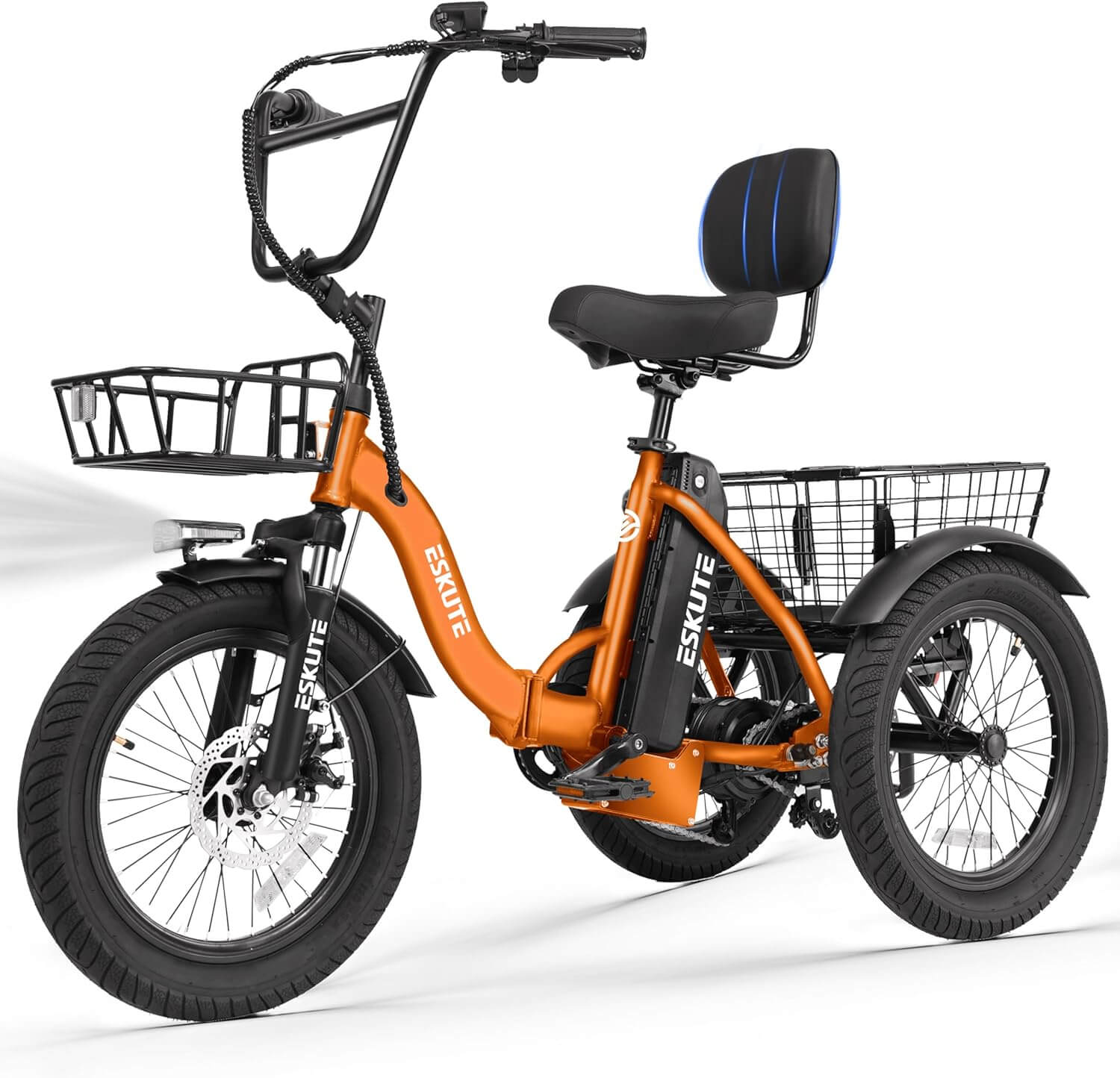 Eskute T300 PLUS 1200W Folding Fat Tire Electric Trike