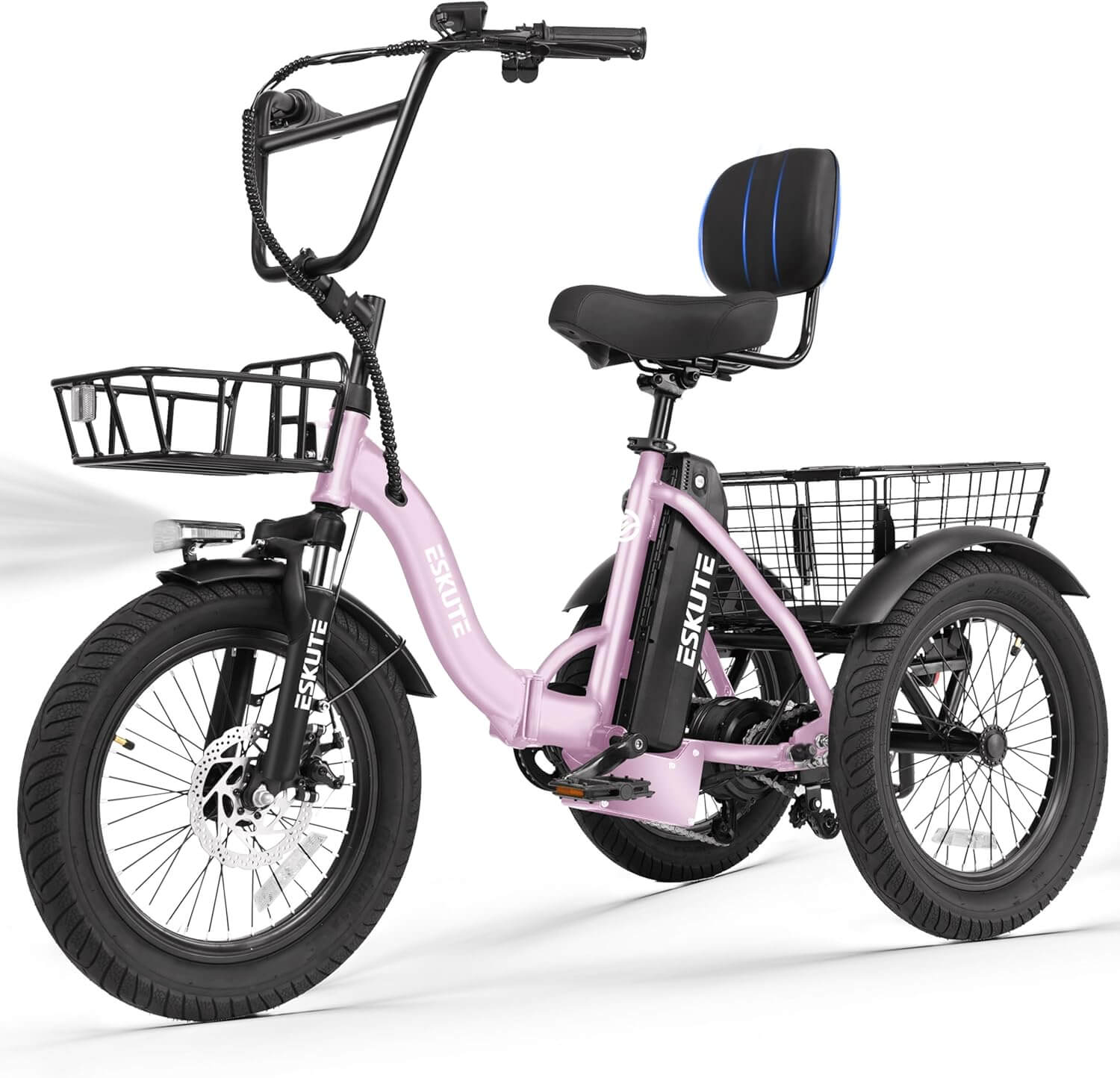 Eskute T300 PLUS 1200W Folding Fat Tire Electric Trike