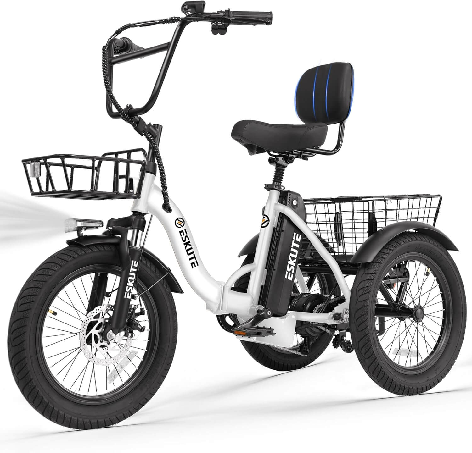 Eskute T300 PLUS 1200W Folding Fat Tire Electric Trike