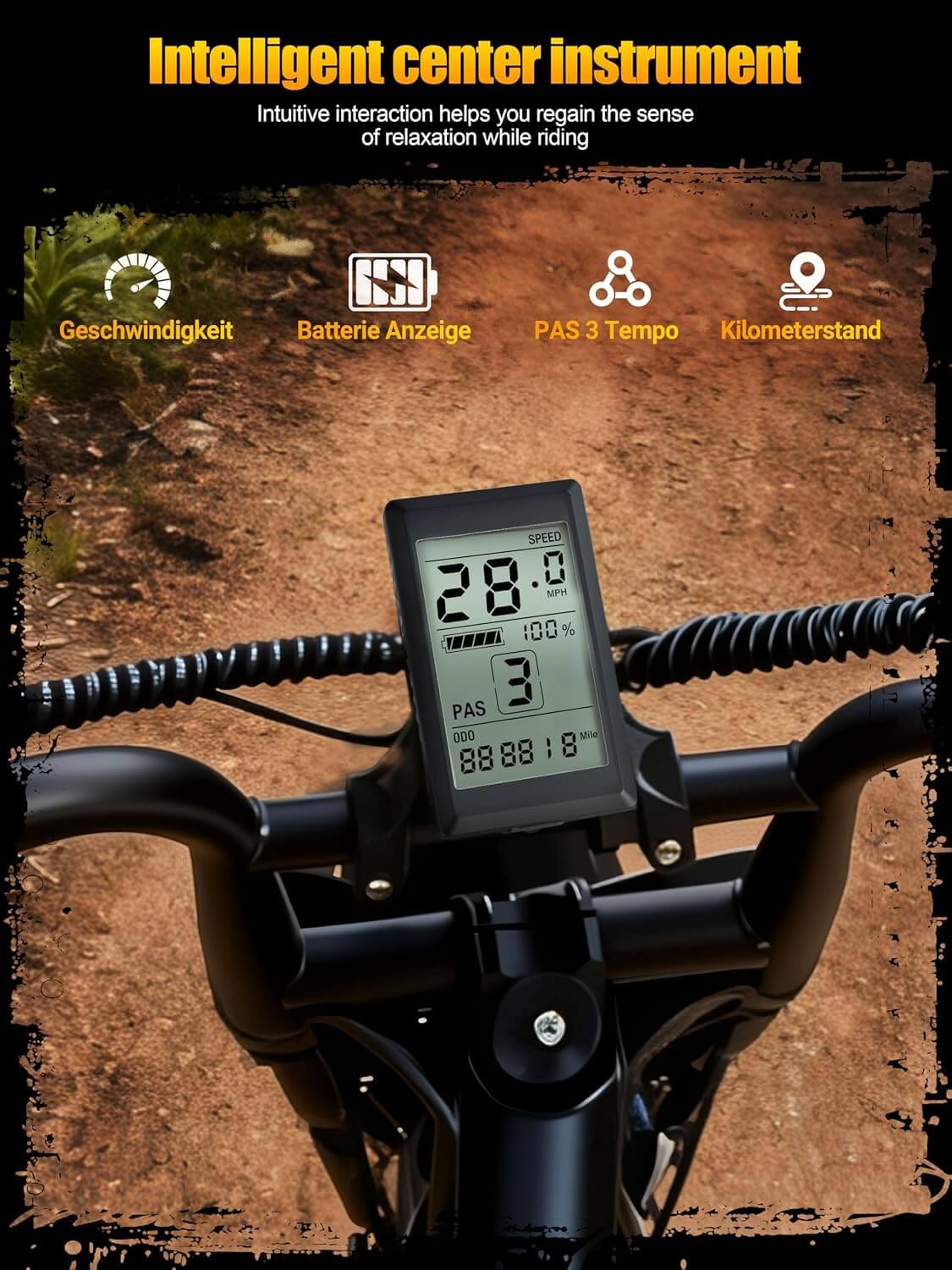 Eskute V100 1500W 48V Kids' 7 Speed Fat Tire Electric Dirt Bike
