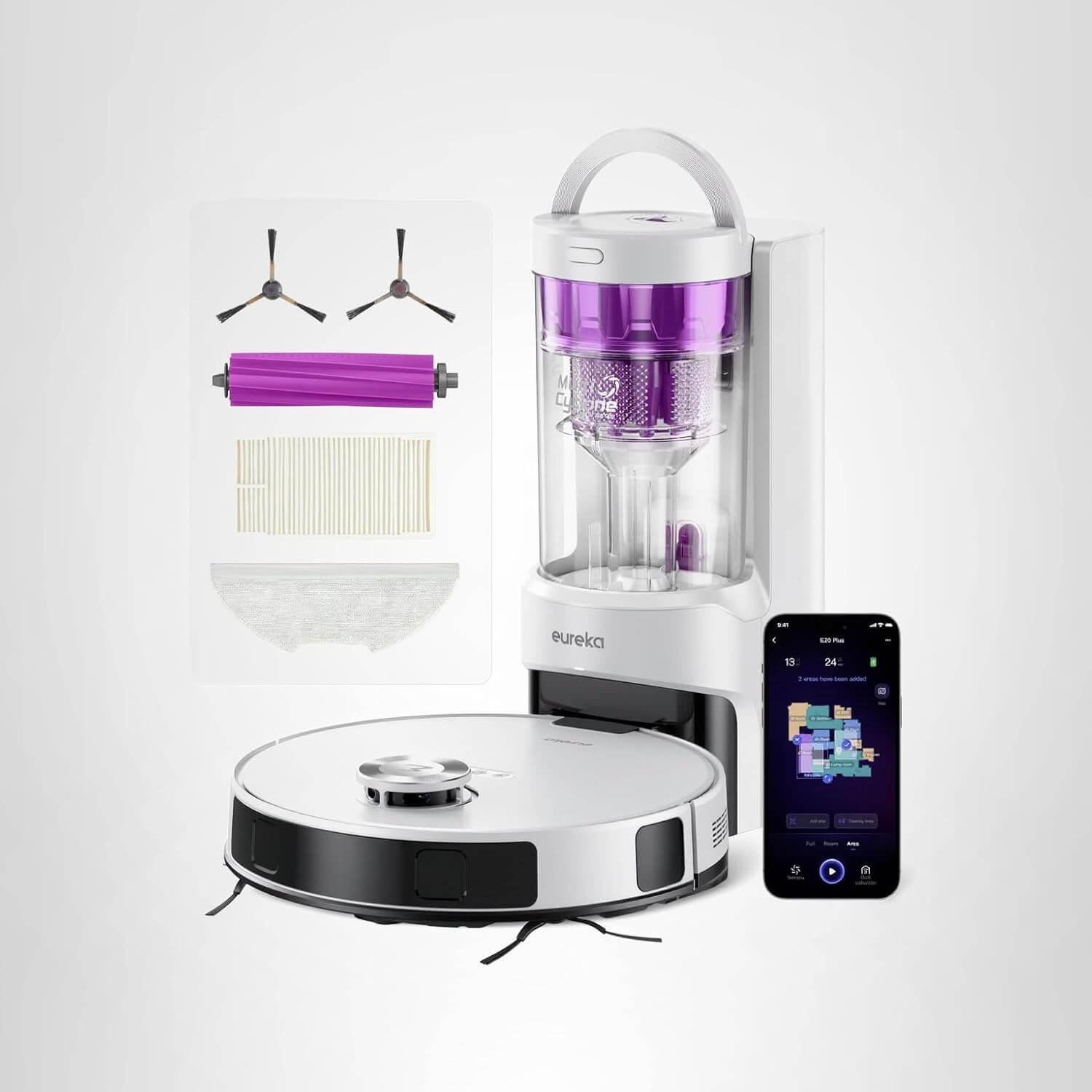 Eureka E20 Plus Robot Vacuum Map Combo