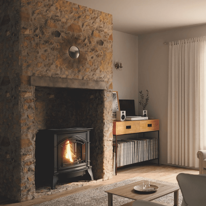 Everwarm EWVFS32 Vent-Free Gas Stove, On/Off Millivolt Control, Log Set