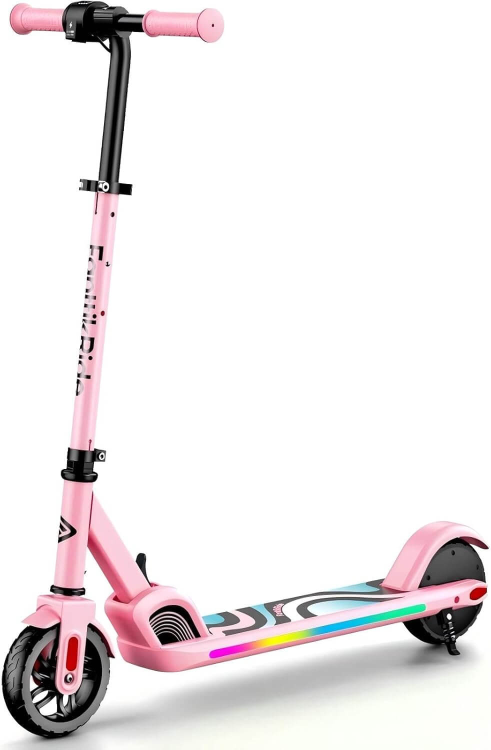 FanttikRide C9 PRO Kids' Folding Electric Scooter, Rainbow Lights