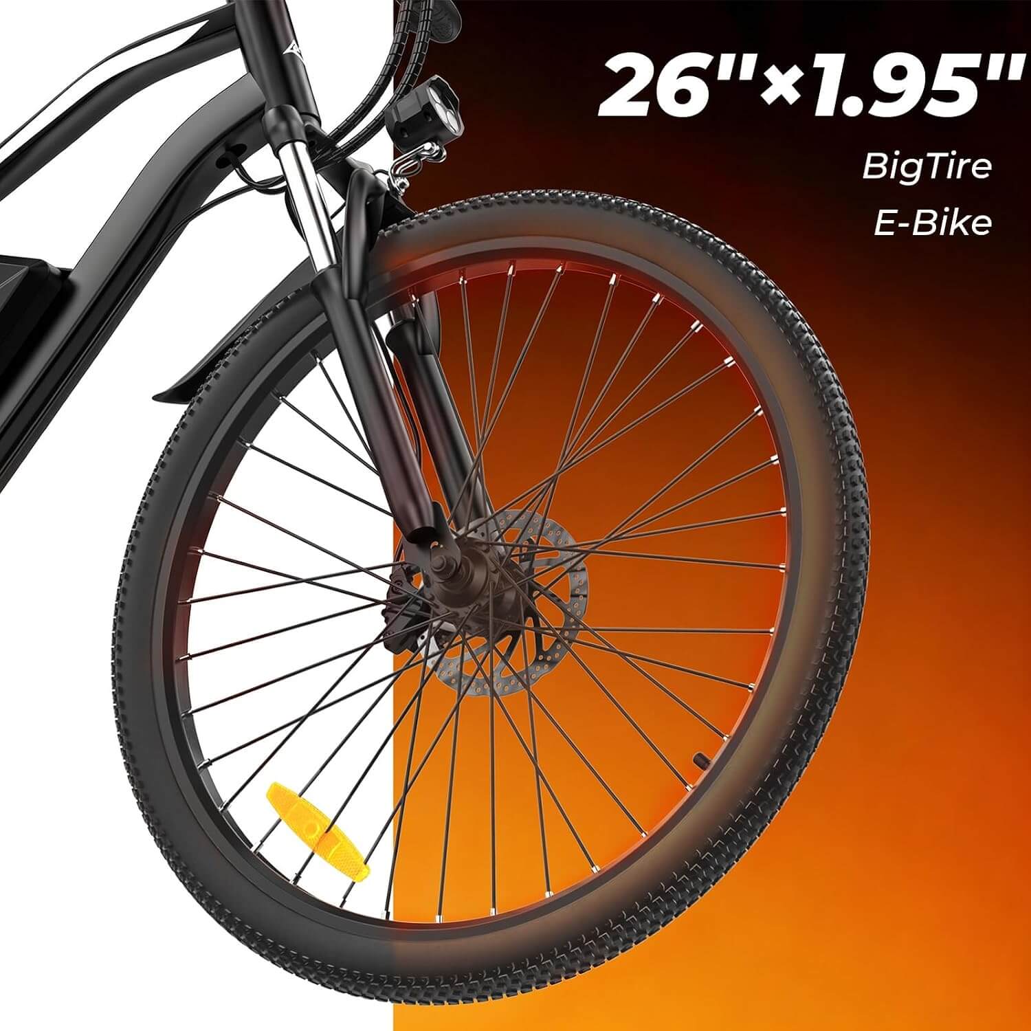 Fcgeoi EB3L 750W Electric Bike for Adults, 55-Mile Range, 26" Tires, APP Control
