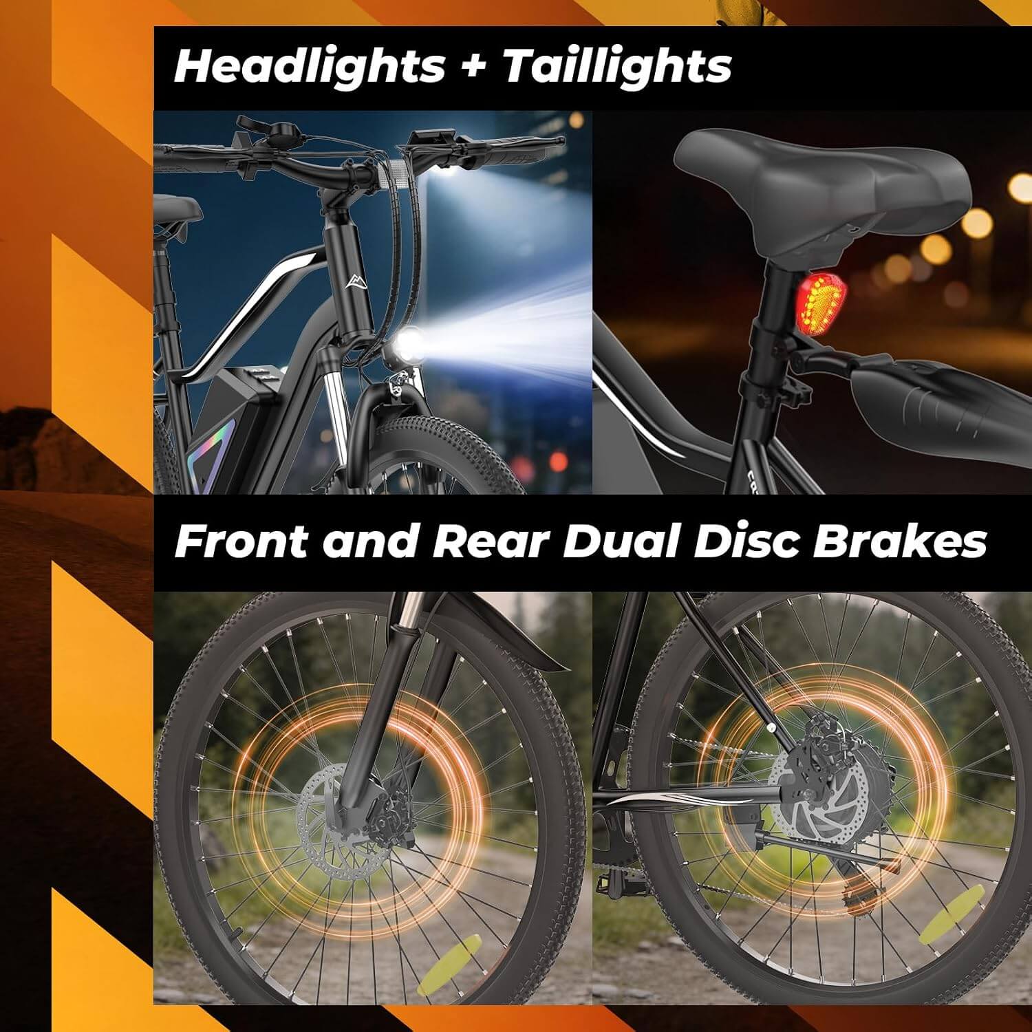 Fcgeoi EB3L 750W Electric Bike for Adults, 55-Mile Range, 26" Tires, APP Control
