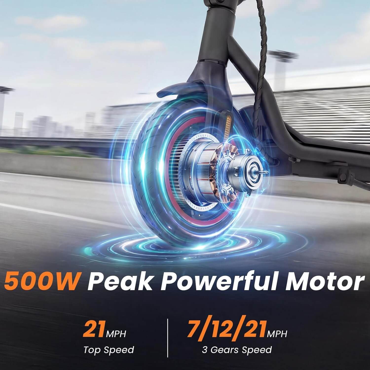 Fcgeoi N3 500W Folding Electric Scooter