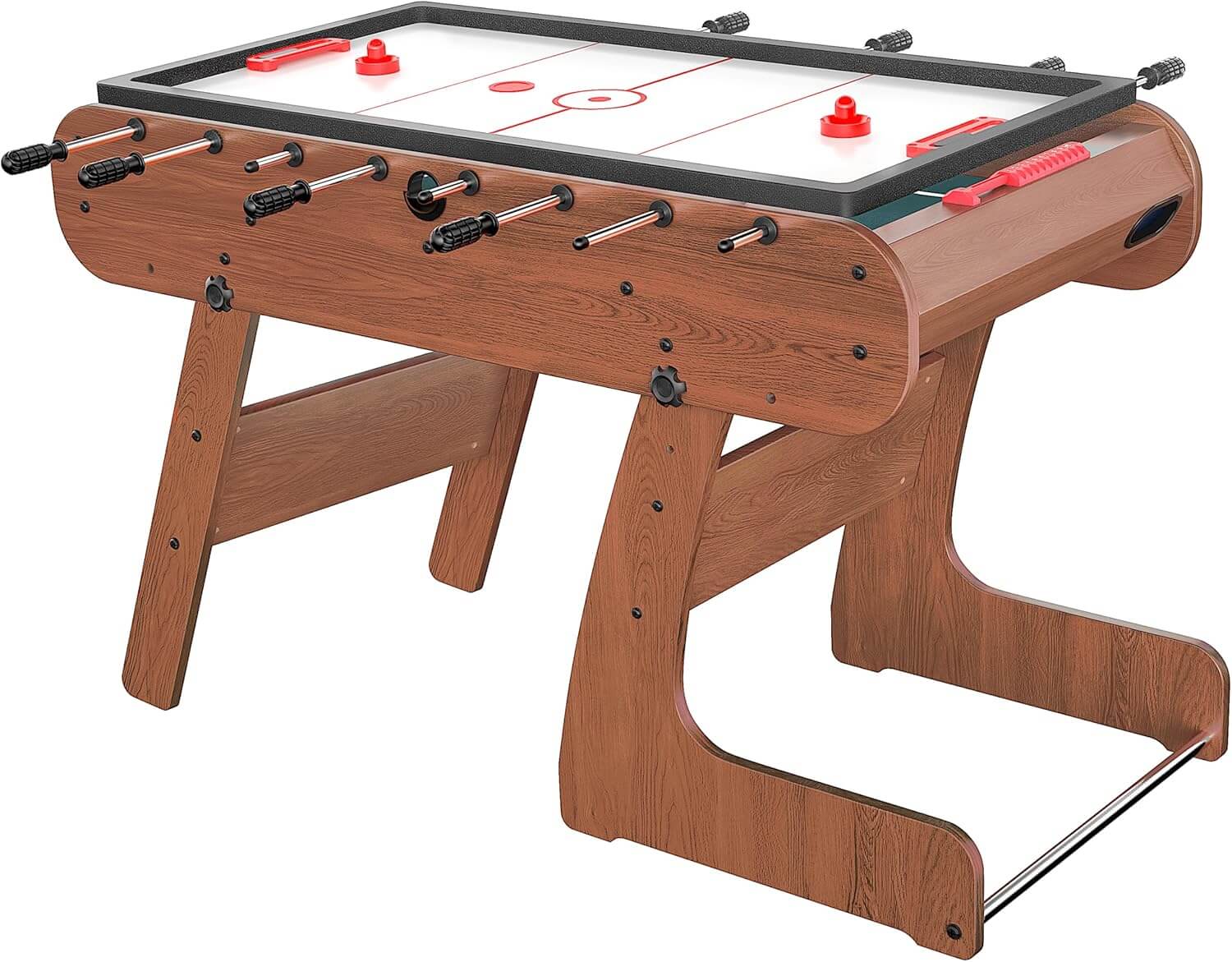 Fiziti Folding 2-in-1 Multi Game, Foosball, Air Hockey Table