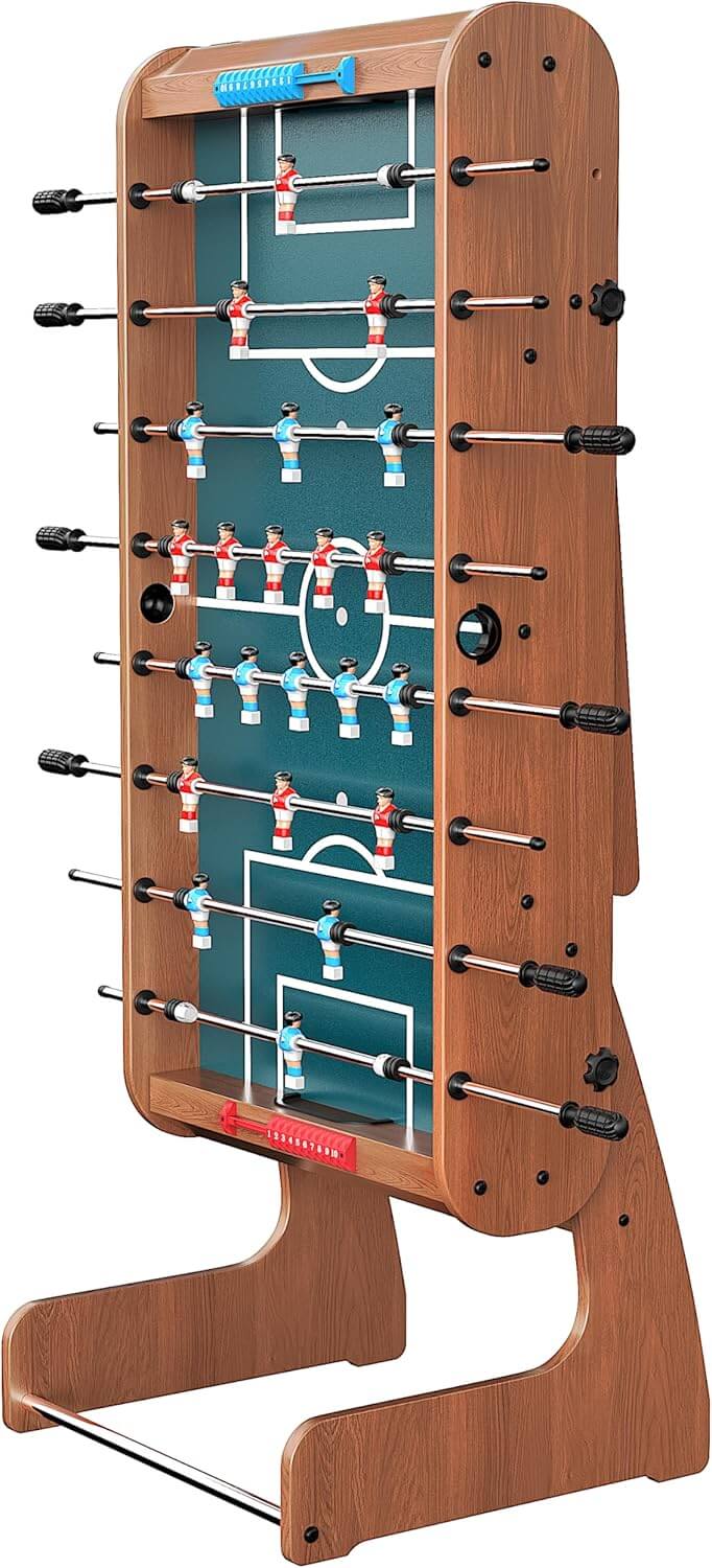 Fiziti Folding 2-in-1 Multi Game, Foosball, Air Hockey Table
