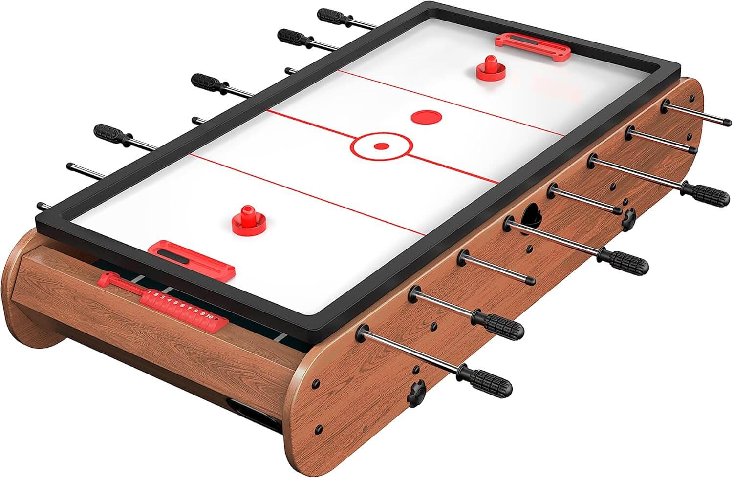 Fiziti Folding 2-in-1 Multi Game, Foosball, Air Hockey Table