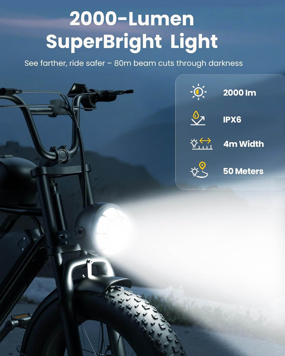 Flydone CYCRUN PRO 1500W Full Suspension Dual Battery Fat Tire Electric Dirt Bike