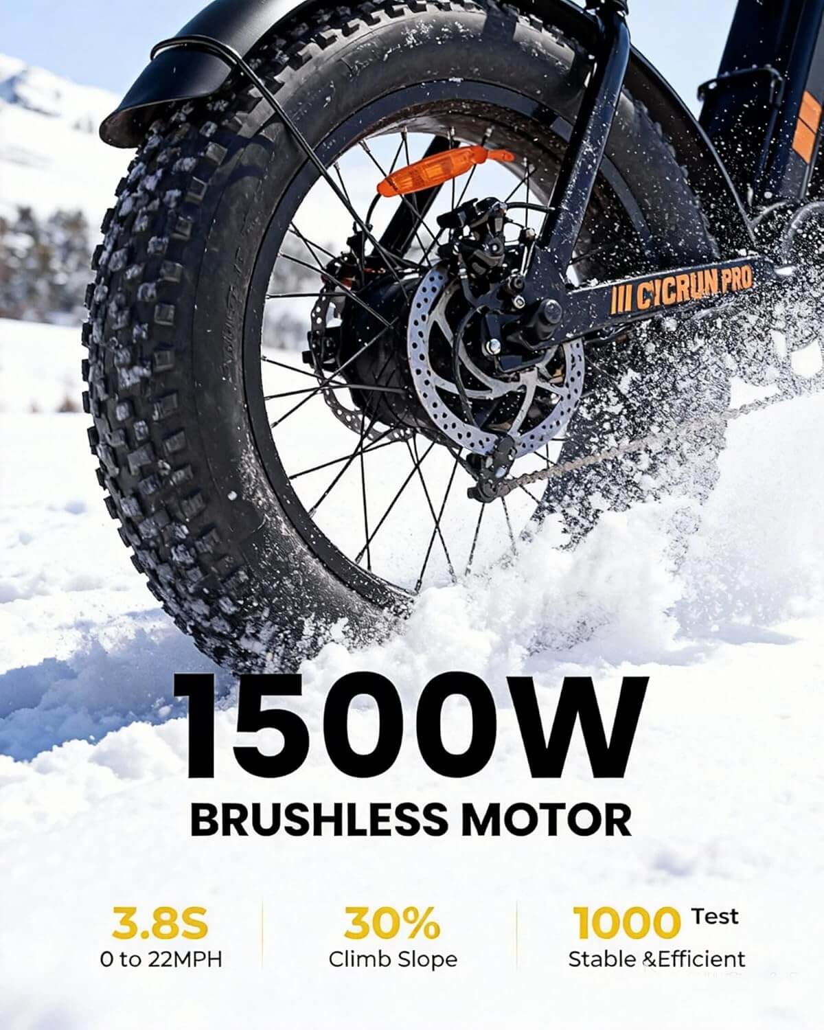 Flydone CYCRUN PRO 1500W Full Suspension Dual Battery Fat Tire Electric Dirt Bike